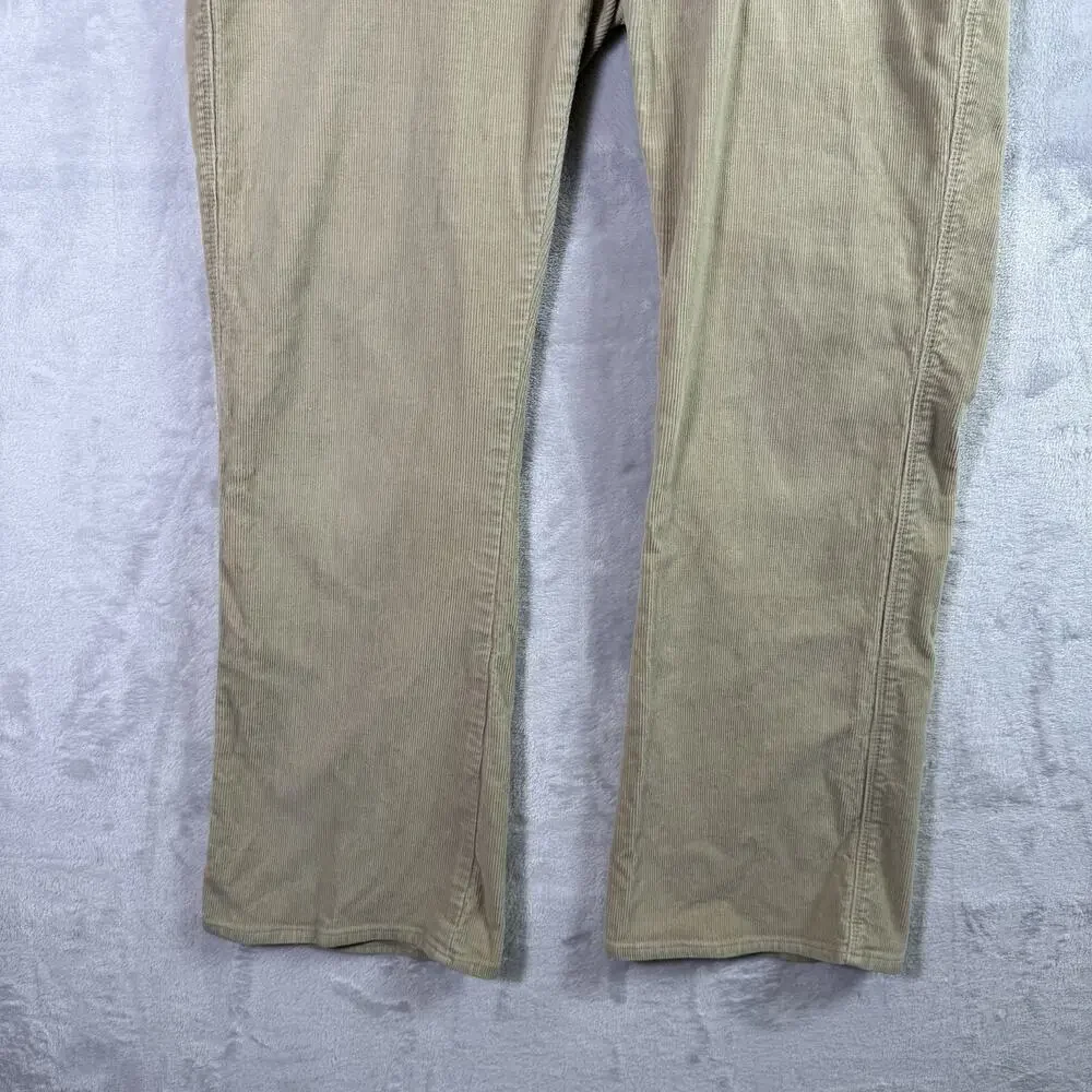 Polo Jeans RL Company Corduroy Pants Women's‎ 14x30 (17.5 Waist) Tan Pockets